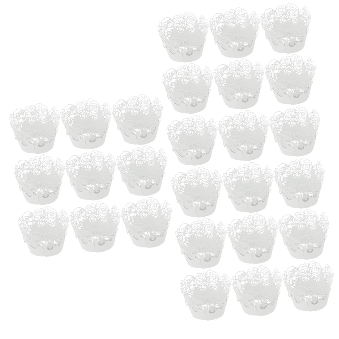 LABRIMP 180piezas Cupcake Wrappers De Diseño Resistentes Altas Tartas Bodas y Cumpleaños