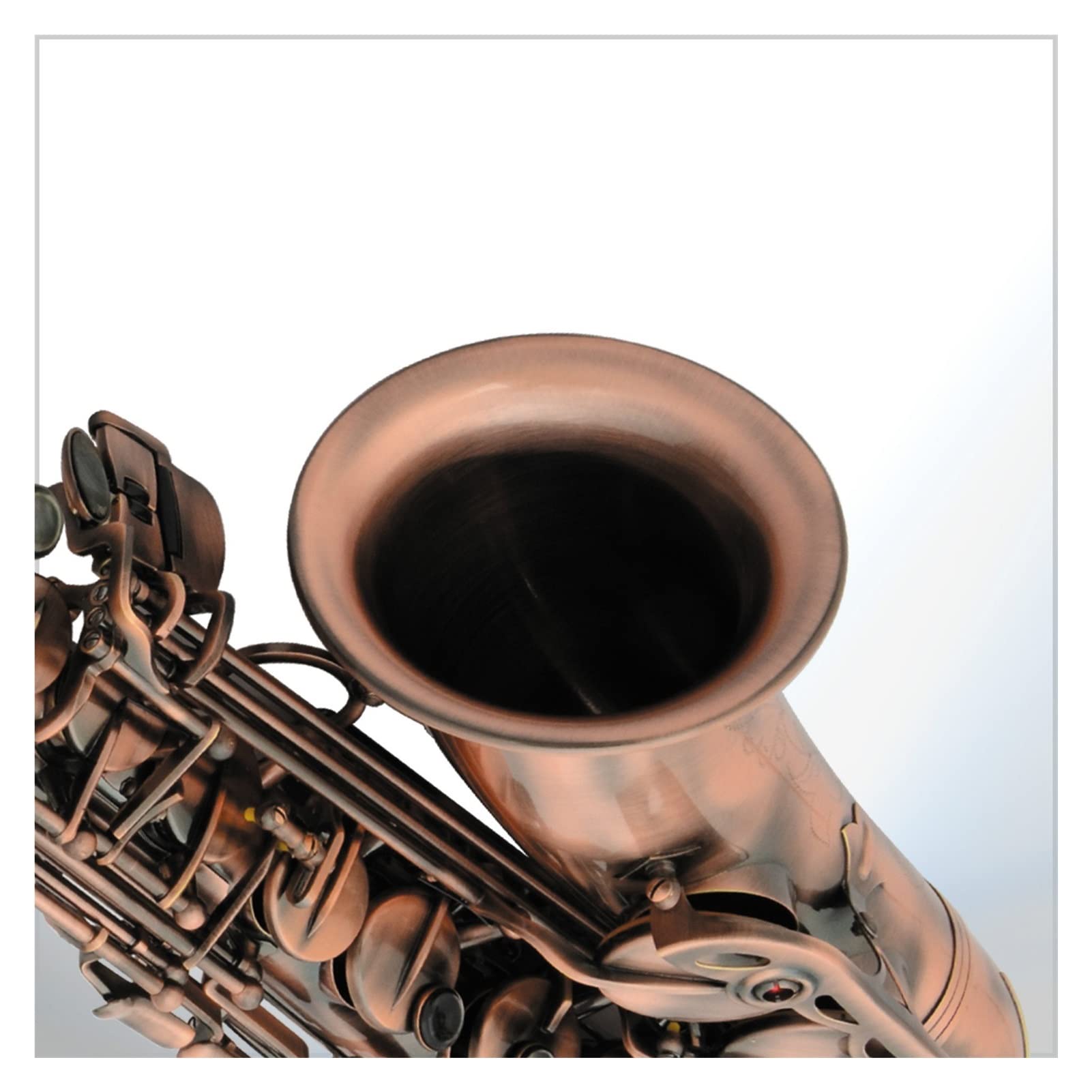 Alto E Saxophone Plat 98 Tube en Laiton Rouge Antique Cuivre Saxophone Performance Professionnelle Saxophone Professionnel
