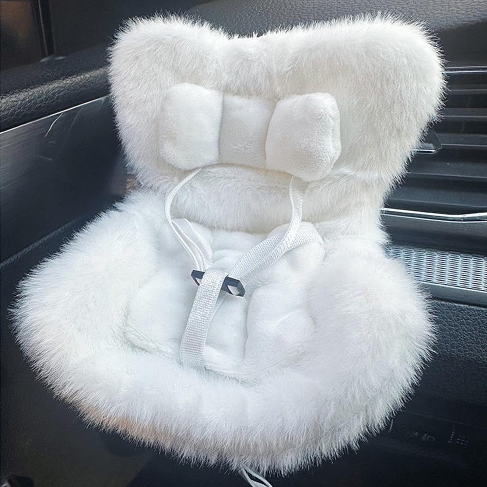 Car Seat for 17cm La-bubu Dolls, Car Seat Vent Clip for 10-17CM Dolls, Cute Safety Carseat with Soft Cushion for Blind Box Doll Fans/Collectors, Cars Air Vent Decoration — image 1