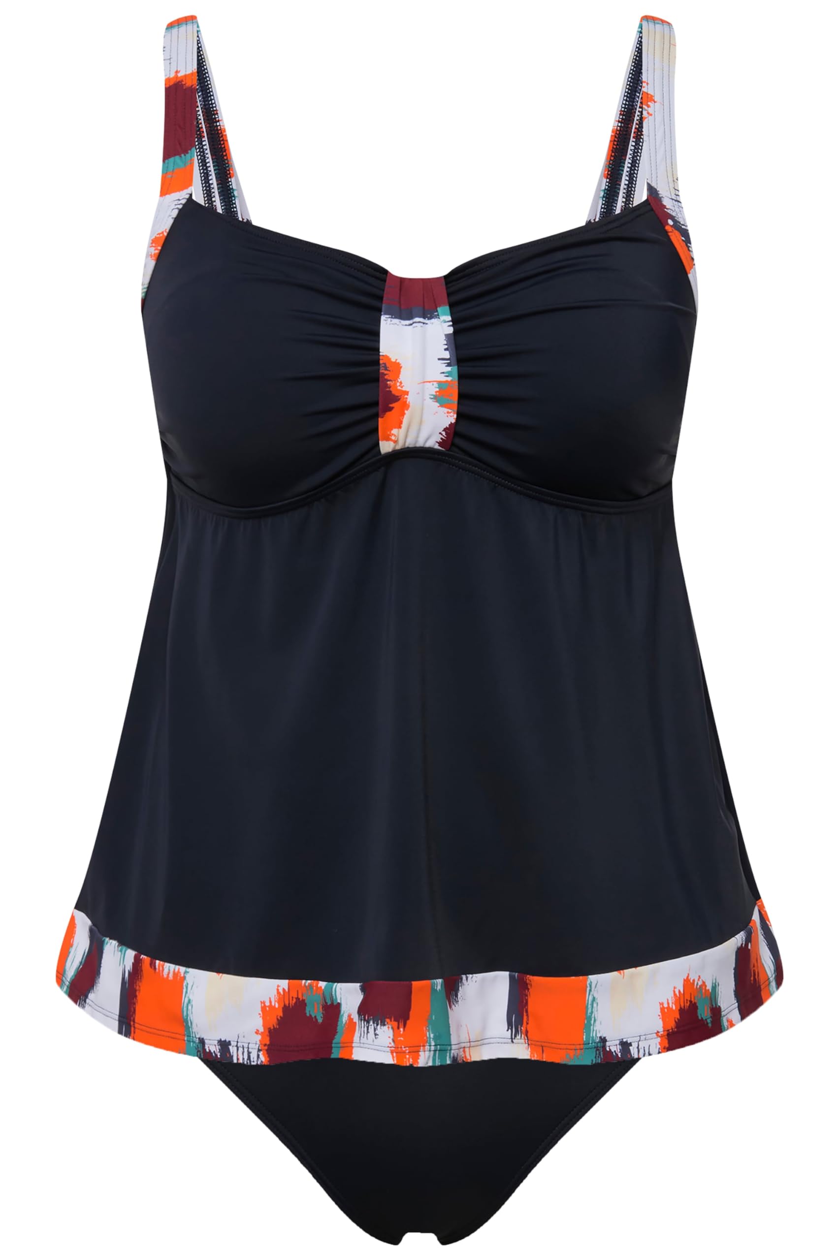 Ulla Popken Strój kąpielowy jednoczęściowy Kobiety Tankini Aria, Plamki 826485