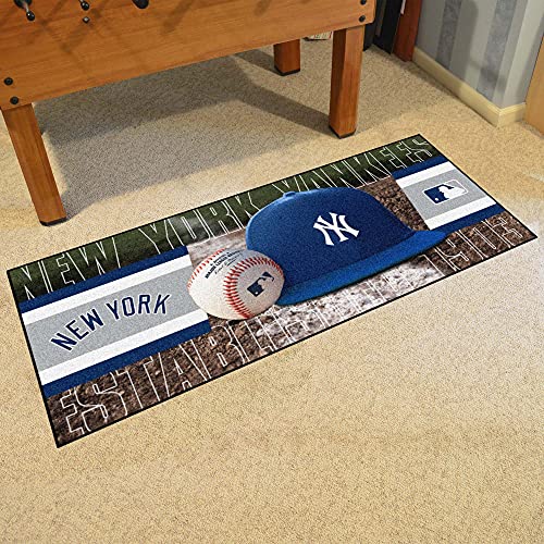 MLB – Tapete de corrida de beisebol New York Yankees – 76,2 cm x 182,8 cm.
