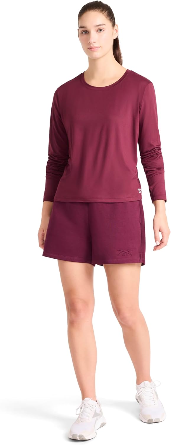 Reebok Womens Campus 4.5” Short, Standard Fit, Midweight Cotton-Poly Fabric - Image 4