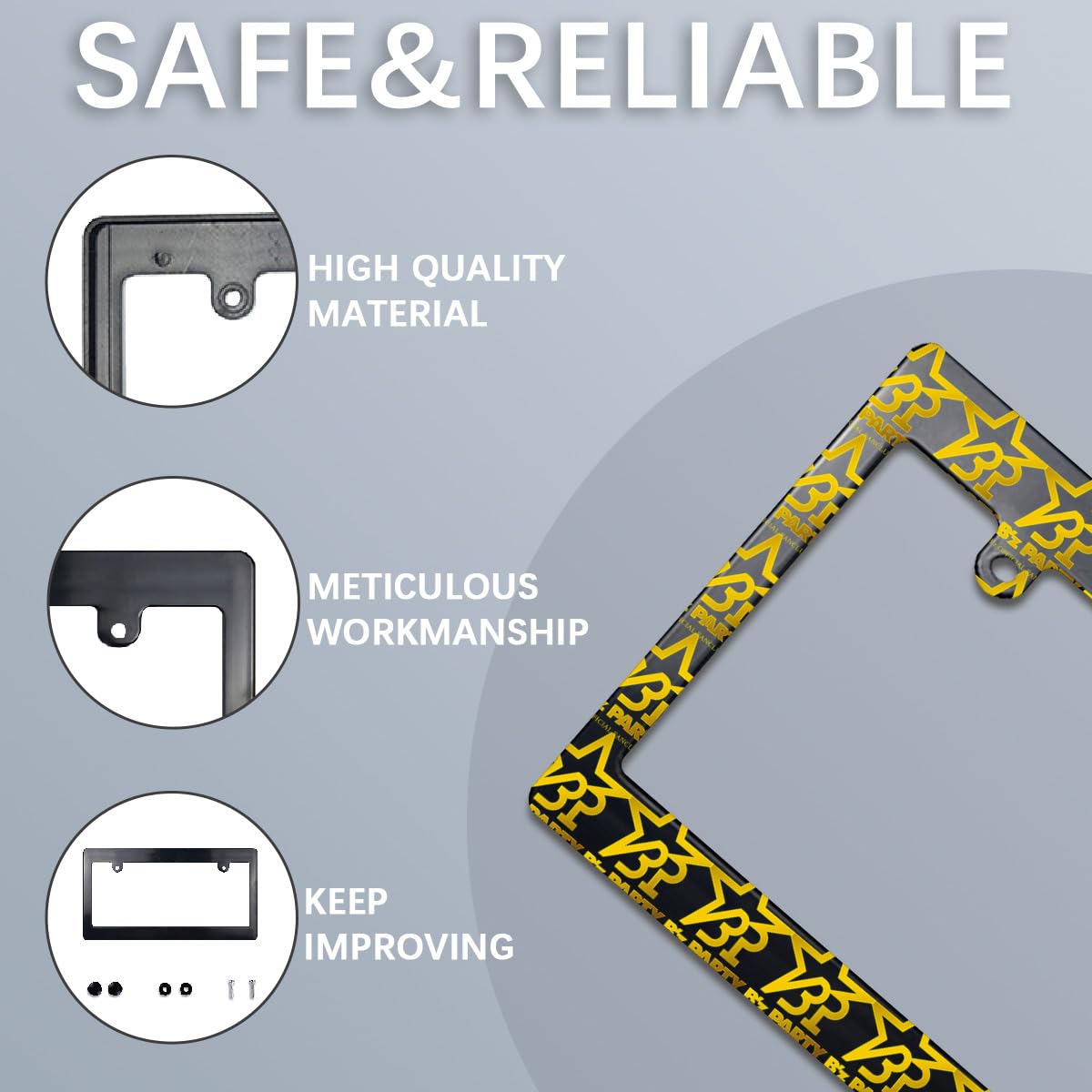 Amazon | ナンバープレートフレーム B'z ロックバンド ナンバー