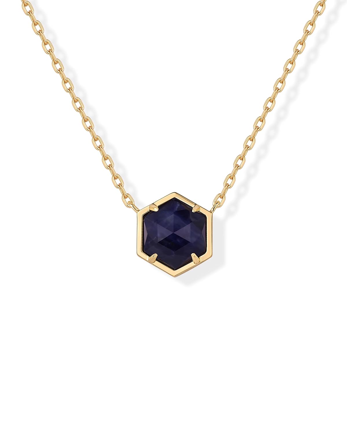 PAVOI 14K Gold Plated Gemstone Pendant Necklace for Women, Dainty Necklaces