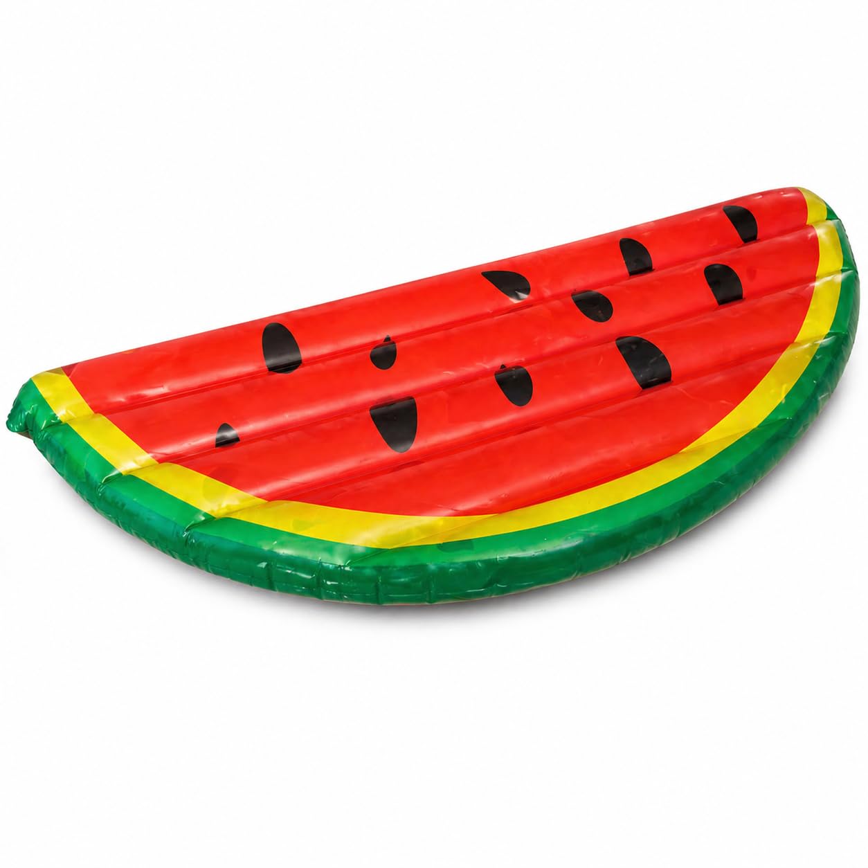 Indigo® Inflatable Pool Float Lilo – Watermelon Design, Large 178x90x14cm Air Bed Mattress Lounger for Adults & Kids, Summer Float for Beach, Pool & Garden (Pack of 3)