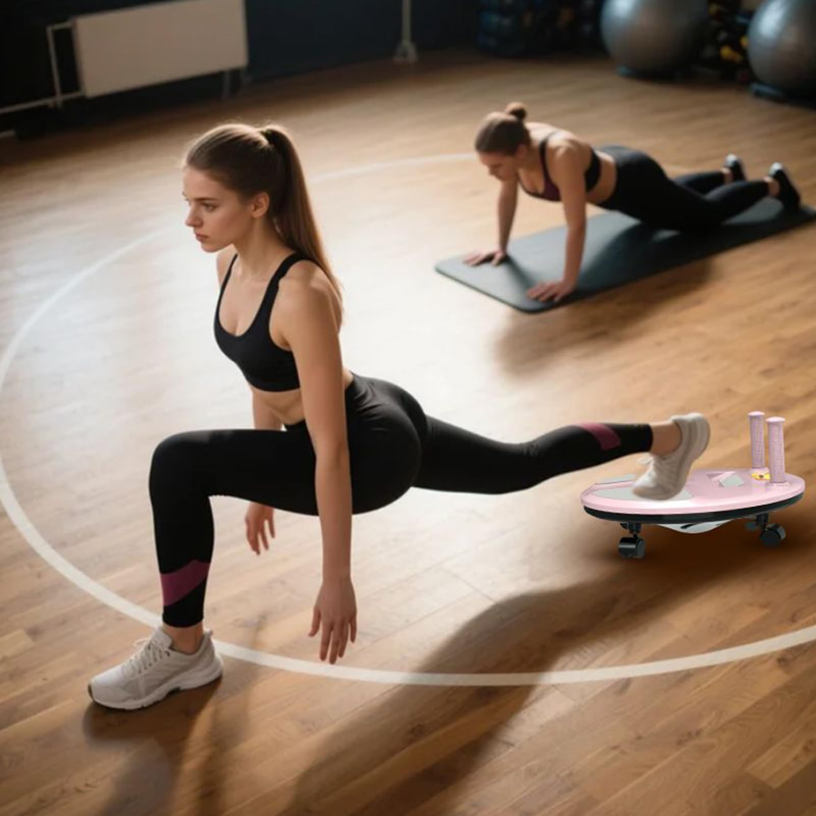 Rullo Addominale Allenamento Del Core Per Palestra Domestica | Attrezzo Per Fitness E Esercizi Addominali Per Uomini, Donne, Giovani, , Appassionati Di Fitness E Bodybuilding