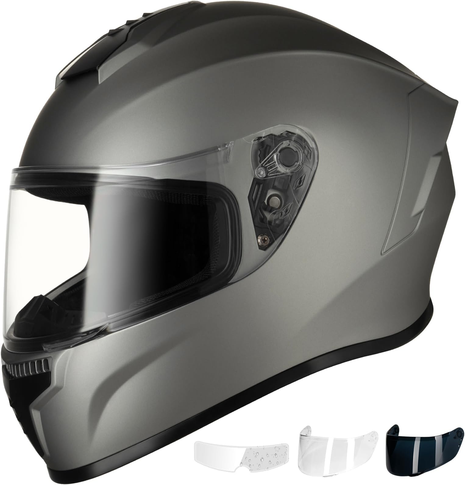 Favoto Motorcycle Full Face Helmet DOT Approved, Lightweight ABS Shell, Anti-...