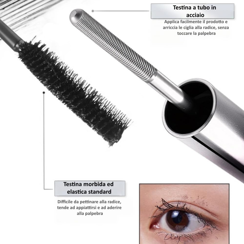 Alvionna Velveteye -IL Mascara per Ciglia Mature,Volume‑Lunghezza Ciglia