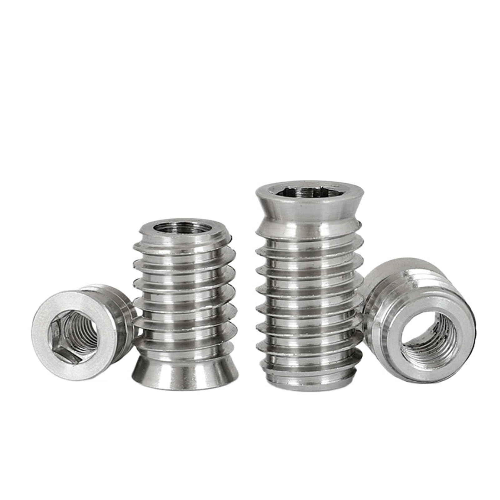 Compatible con tuercas de inserción hexagonales M3-M10, tuerca incrustada madera acero inoxidable 304, B063(M10x18 (30 pieces))