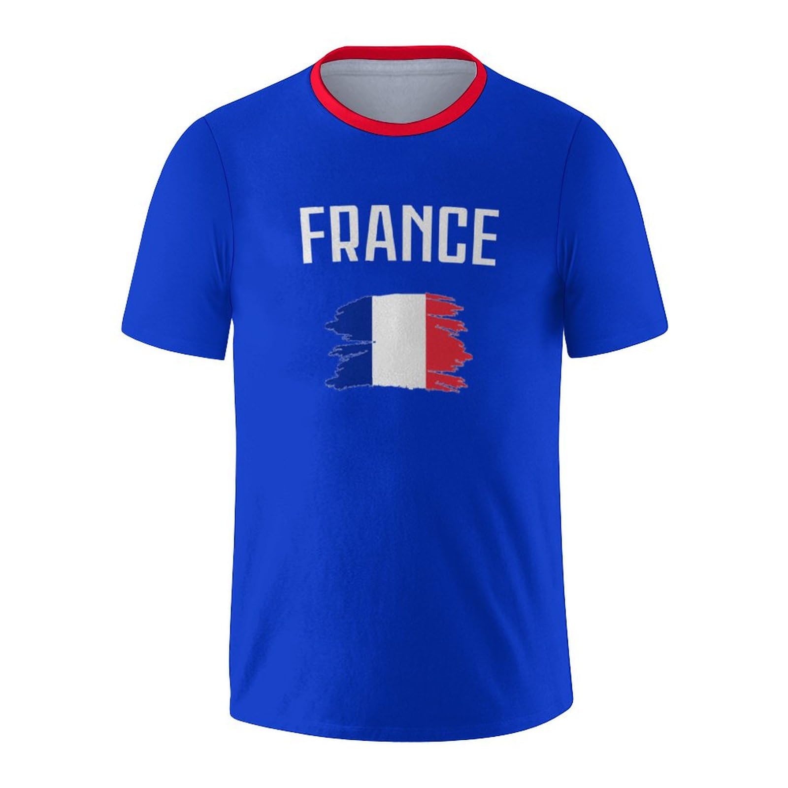 Soccer National T-Shirt Uniforms Printing Short Sleeve Shirts for Men Fans Apparel Gifts S-2XL, For F-ra-nce, M