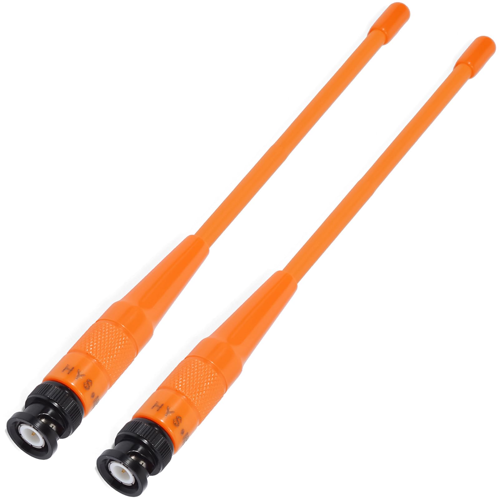 HYS Antenne BNC HT, 144/440 MHz double bande à gain élevé pour radio Jambon ICOM IC-V9 Motorola HT440 CP500 Uniden Bearcat Whistler VHF/UHF Ham Radio (lot de 2)