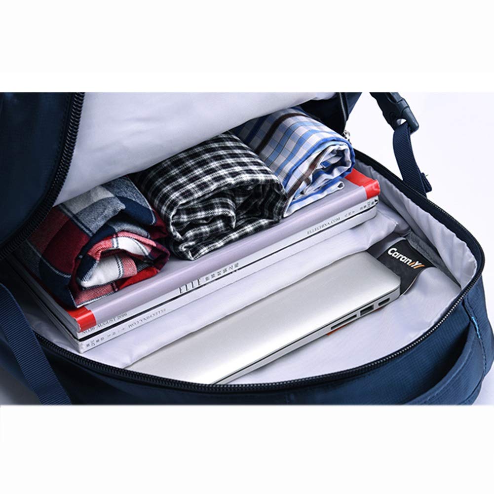 Plecak męski tornister gimnazjum student moda damska Junior liceum student laptop duża pojemność plecak bagaż ręczny ogrodzenie (kolor: Ciemny niebieski, rozmiar: 34 x 20 x 48 cm)