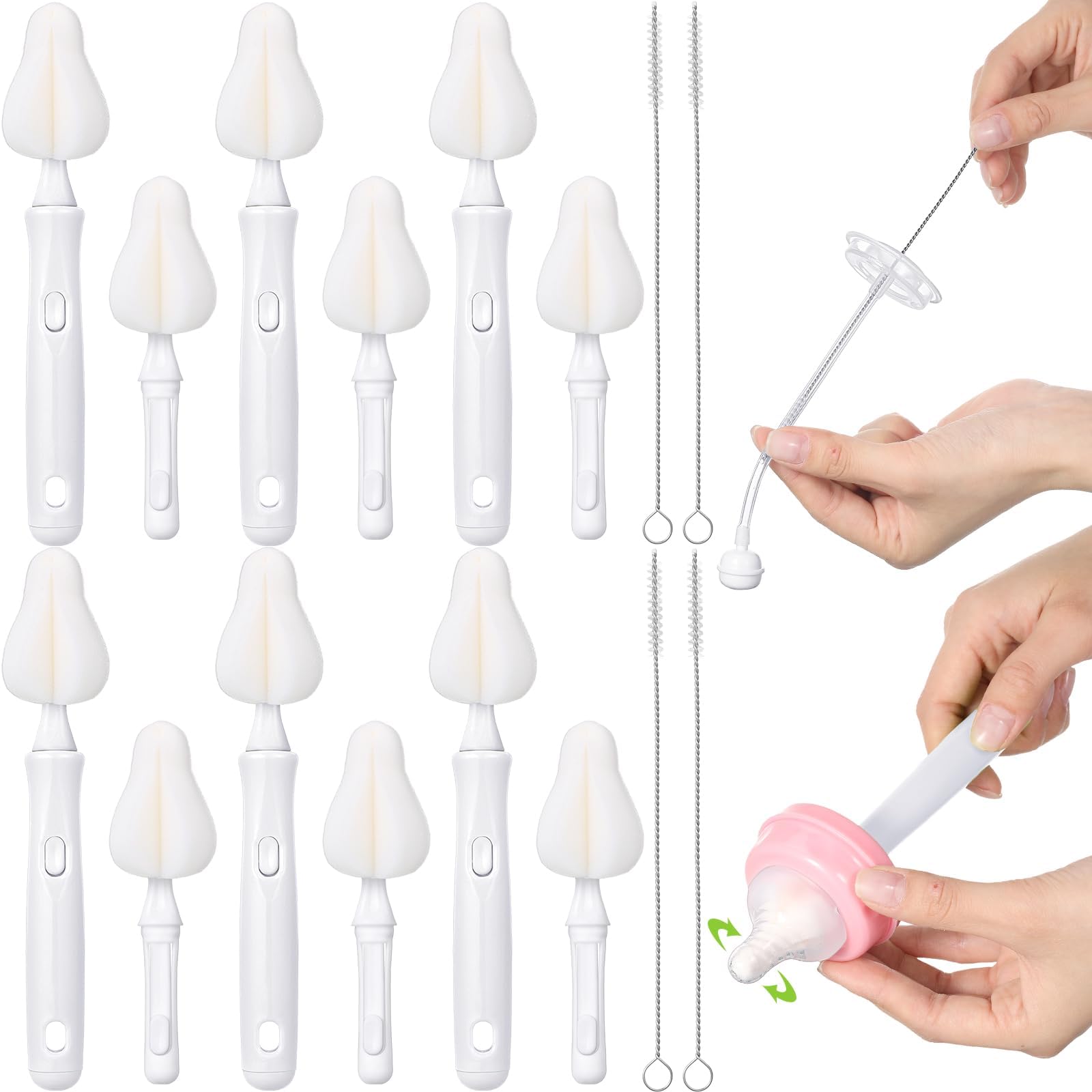 2x Pacifier Cleaning Small Brush Cleaner Set For Bottles For - TikTok Shop Singapore - View #6