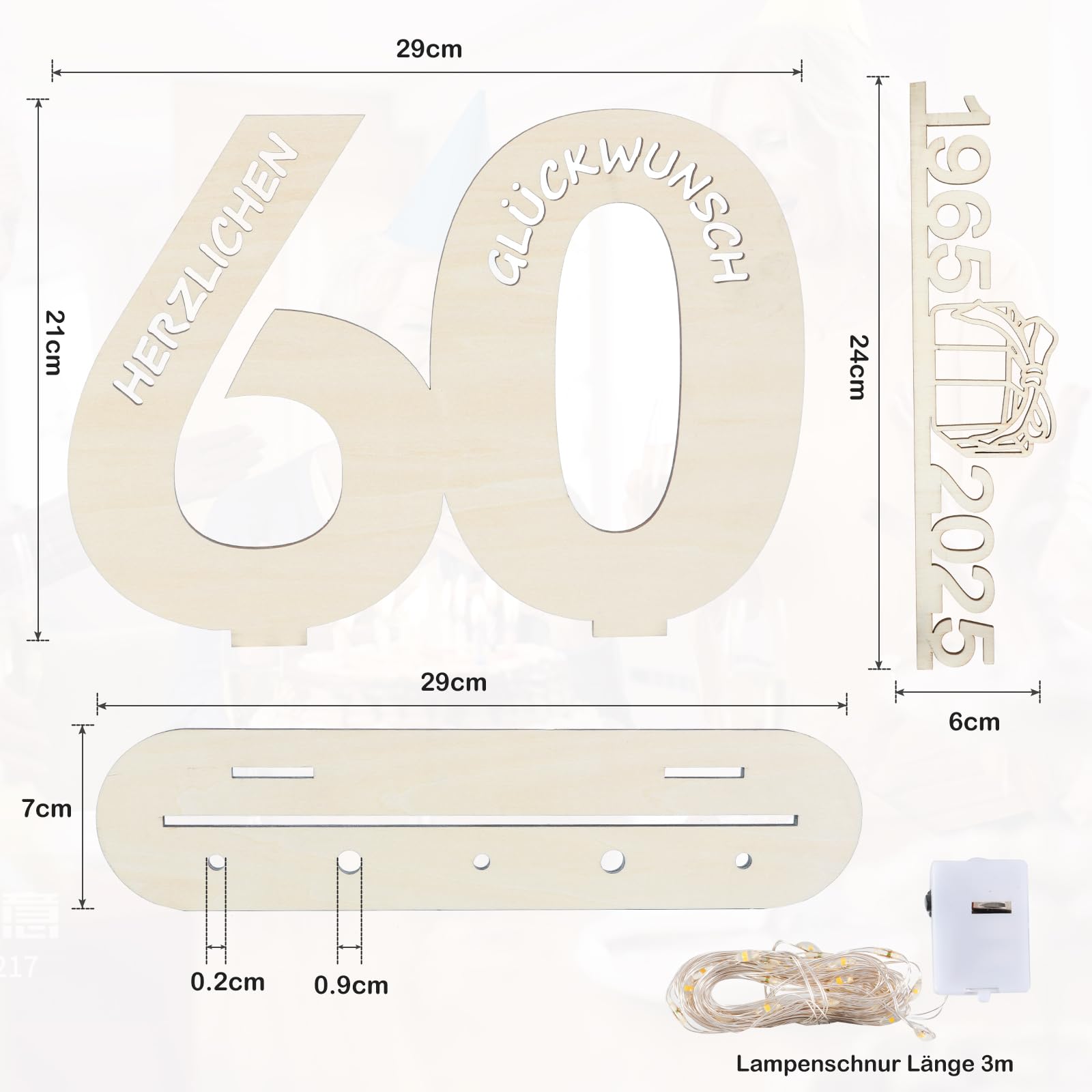 Biglietto Di Auguri Di Compleanno 1965 | 60&deg; Compleanno | Giornale Di