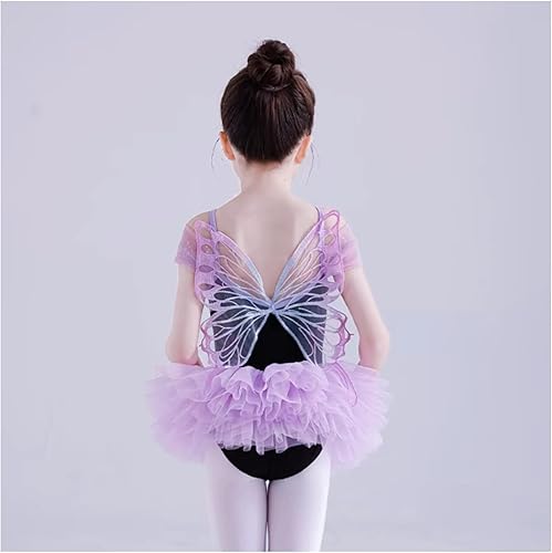 Miniatura 2 de SuiGlory 1 par de apliques de encaje de mariposa, parches bordados para decoración de vestidos de novia (morado)