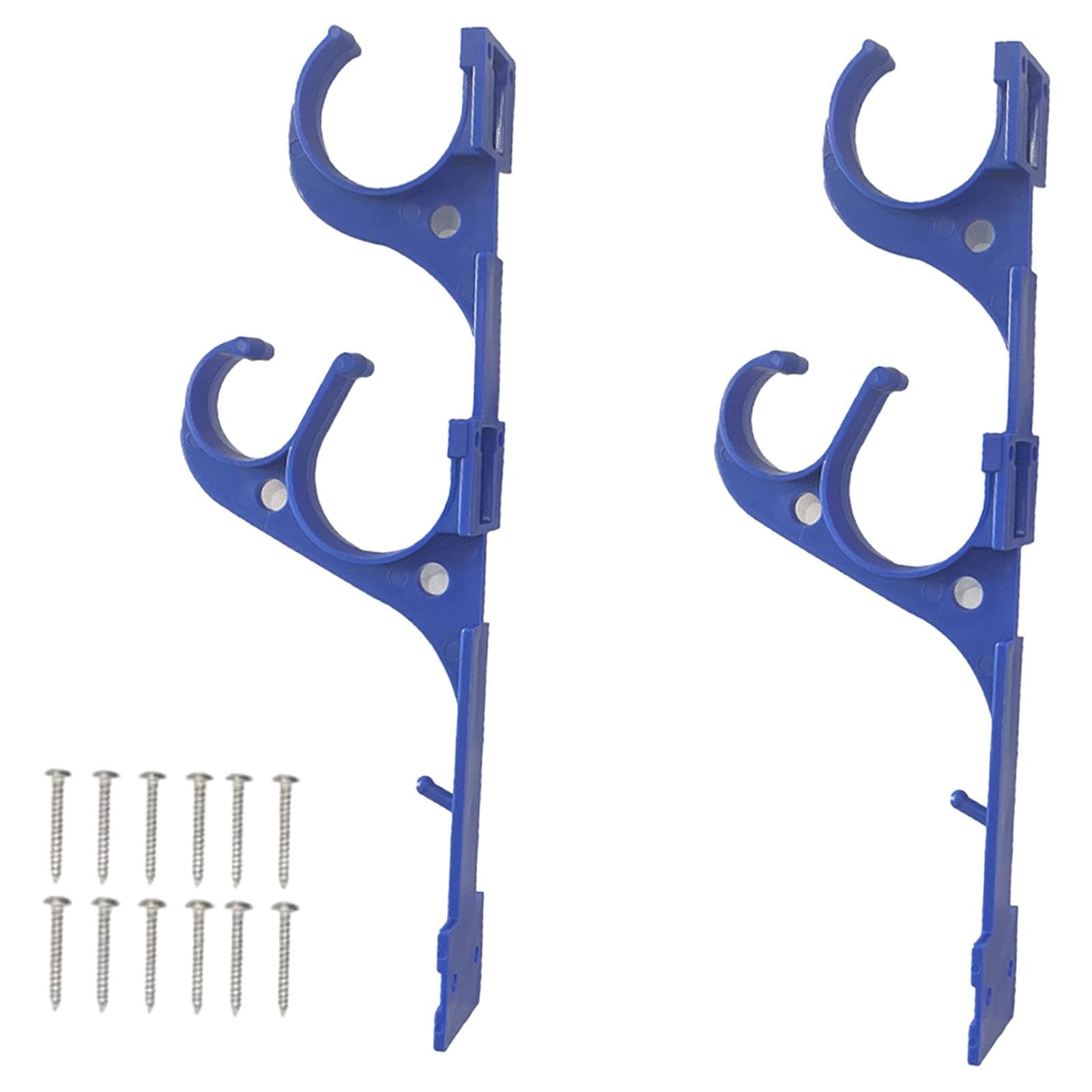2 Pieces Pool Hooks for Poles Pool Pole Hangers for Telescopic Rods Brushes|Home & Garden|Yard, Garden & Outdoor Living|Pools & Spas |Package Includes:2X Pool Accessory Hangers-image-6