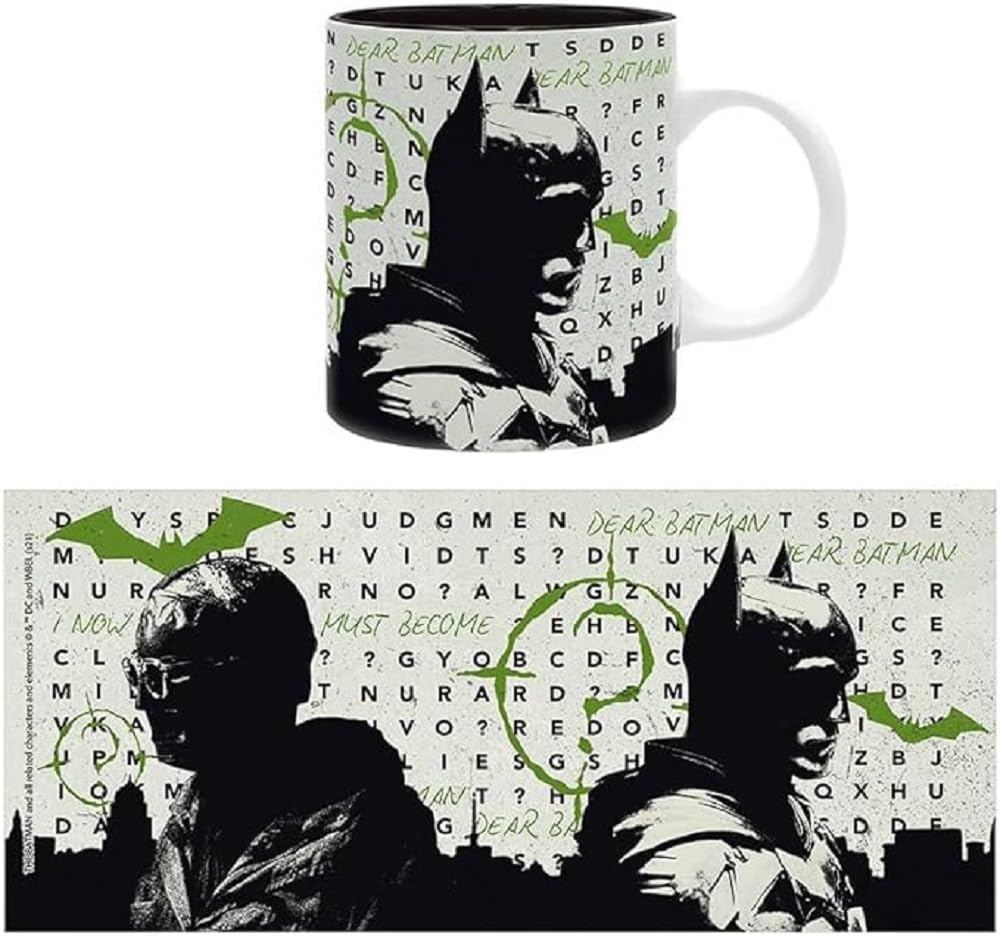 Abystyle Black Dc Comics The Batman & The Riddler Mug