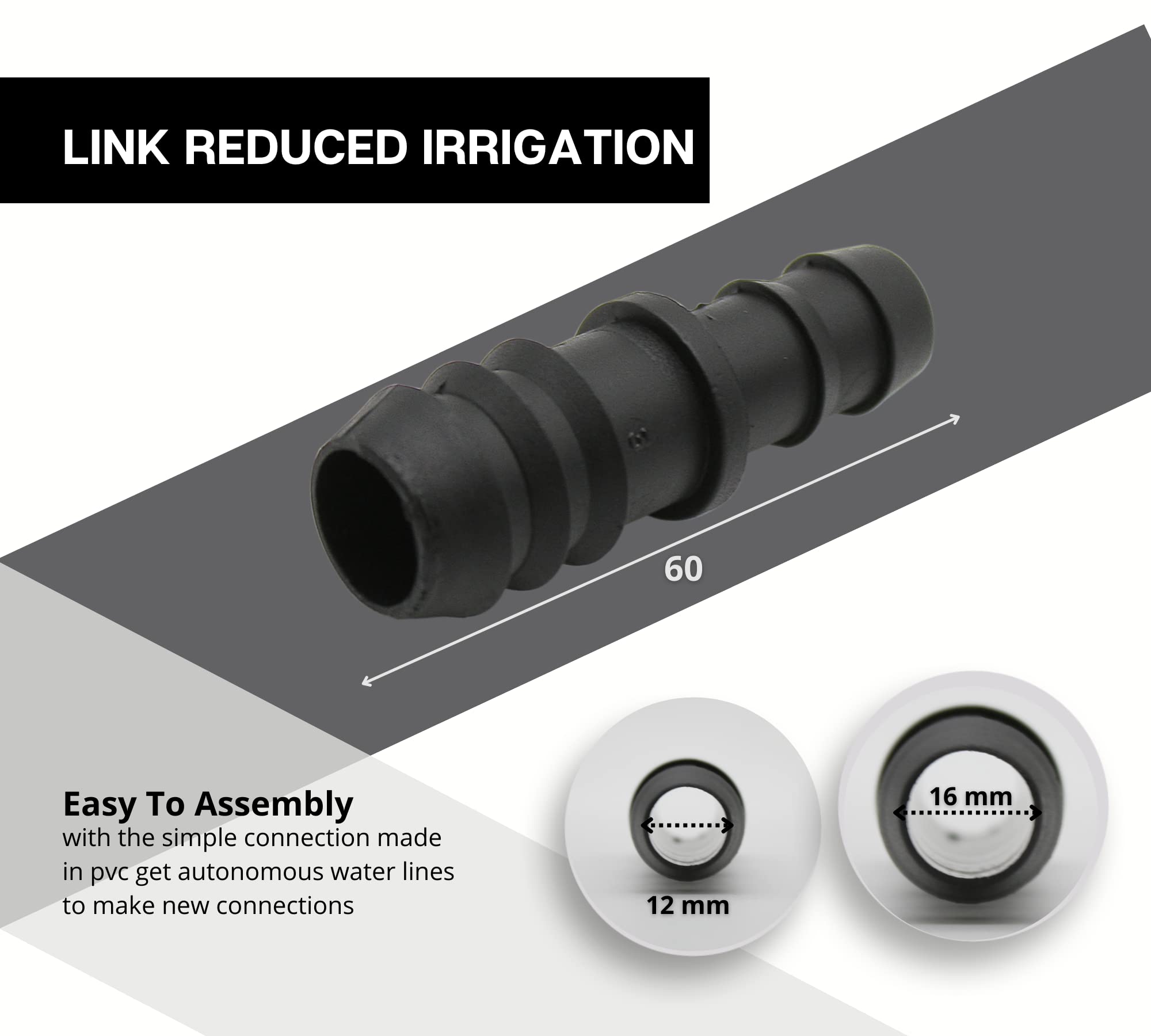 Tuyau 20mm Doja Tienda Online DOJA Barcelona | Raccord En T 16mm | Pack 100 | Connecteur De Tuyau D' Irrigation | 16mm | Connecteur En T | Raccord Tuyau D'Arrosage | Pour Embout Raccord Gardena