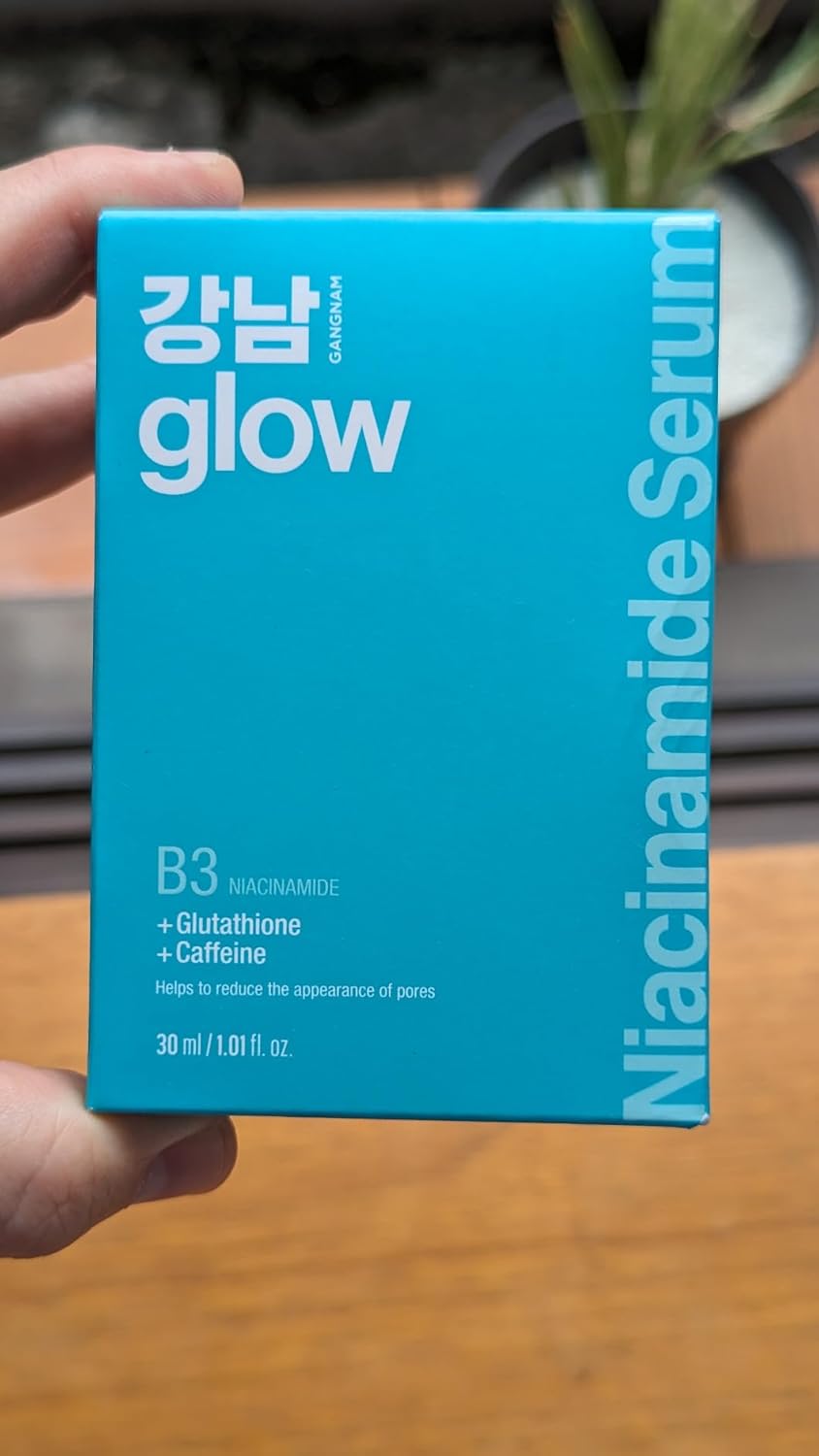 GANGNAM glow Hyaluronic Acid Serum - Korean Skin Care I Hydrating Serum for Face with Hyaluronic Acid & Vitamin B5 & Vegan Collagen I Face Moisturizer for Plumping and Fine Lines 1.01 fl oz