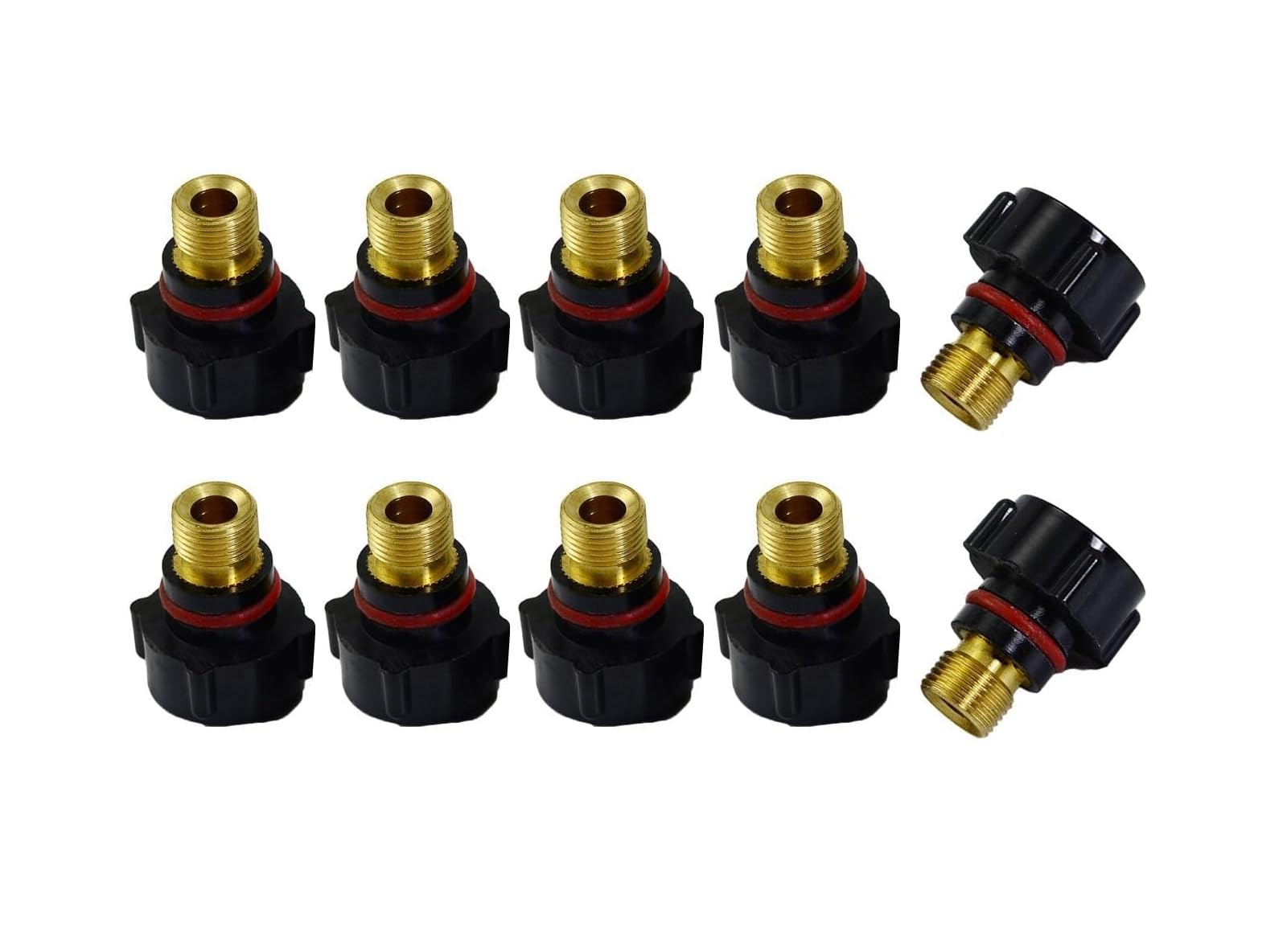 RIVERWELDTIG Back Cap 57Y04 Short Fit QQ300 PTA DB SR WP 17 18 26 TIG Welding Torch 10pcs