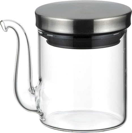 Amazon Co Jp Iwaki イワキ 耐熱ガラス 調味料入れ 醤油差し 液だれしない クラフトライン 60ml K5021 Sv ホーム キッチン