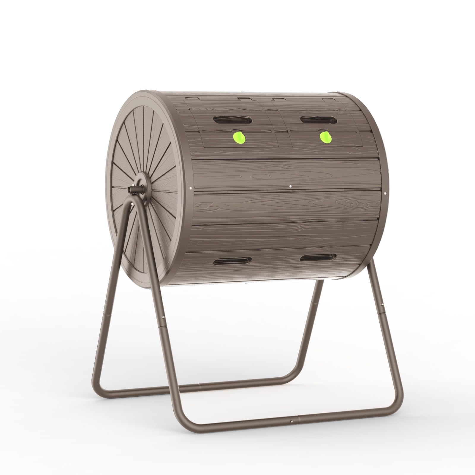 PatioZen Dual Chamber 43 Gallon Tumbling Composter