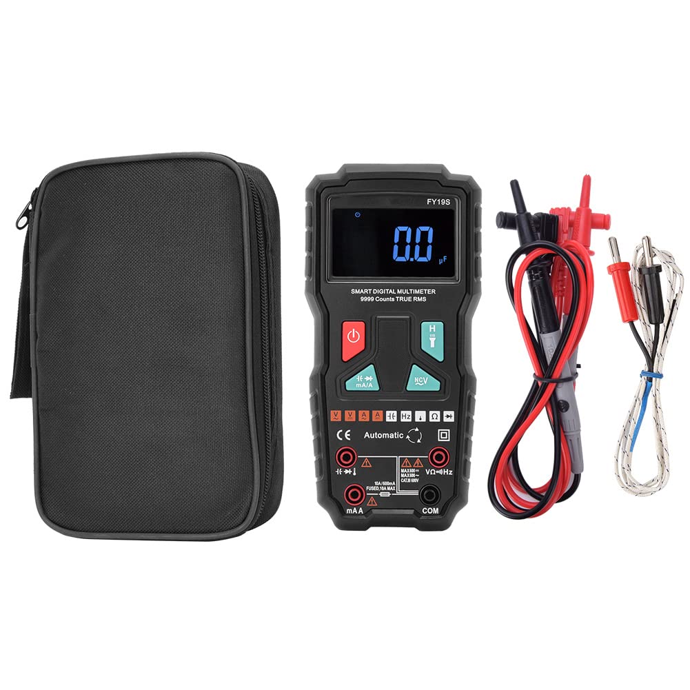 Generic Multímetro Digital de Mano de Alta Precisión para Prueba de Corriente de Voltaje CA CC, Medidor Multifuncional Portátil para Instrumentos y Laboratorios, Material ABS