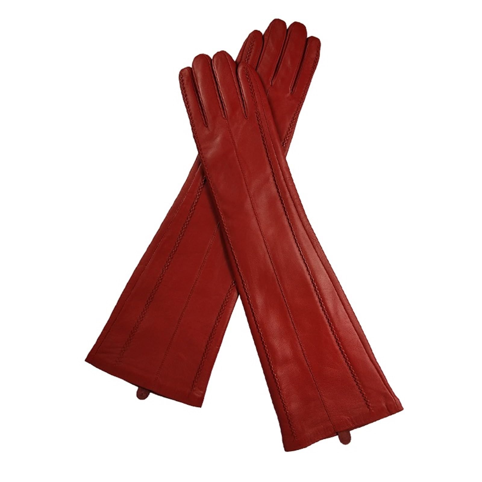 Guantes Largos Mujer Guantes de mujer Forro cálido invierno largos Codo Manga brazo Cuero