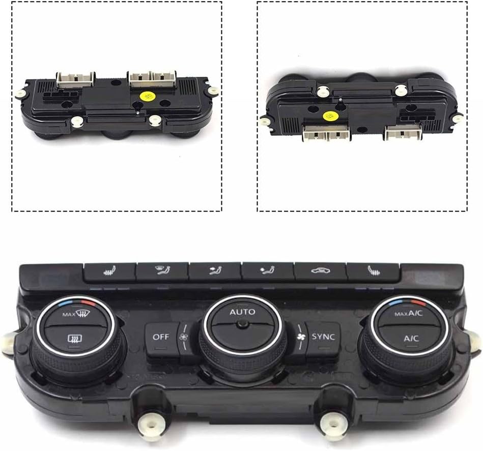 Air Condition Control Panel Switch 5Nd907044C for Tiguan Cc for Golf Mk6 Black