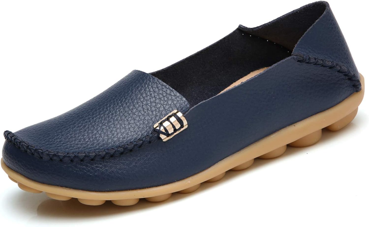 VenusCelia Women's Comfort Walking Boat Shoe 6 Navy