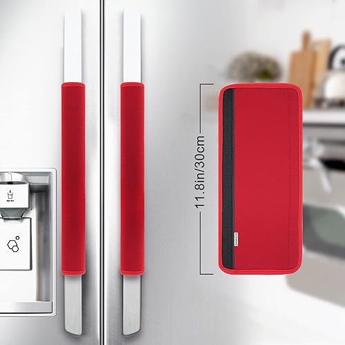 Miniatura 2 de ZAWAGIIK Juego de 6 fundas para manija de puerta de refrigerador, lavables, manijas decorativas para electrodomésticos de cocina, nevera, horno,