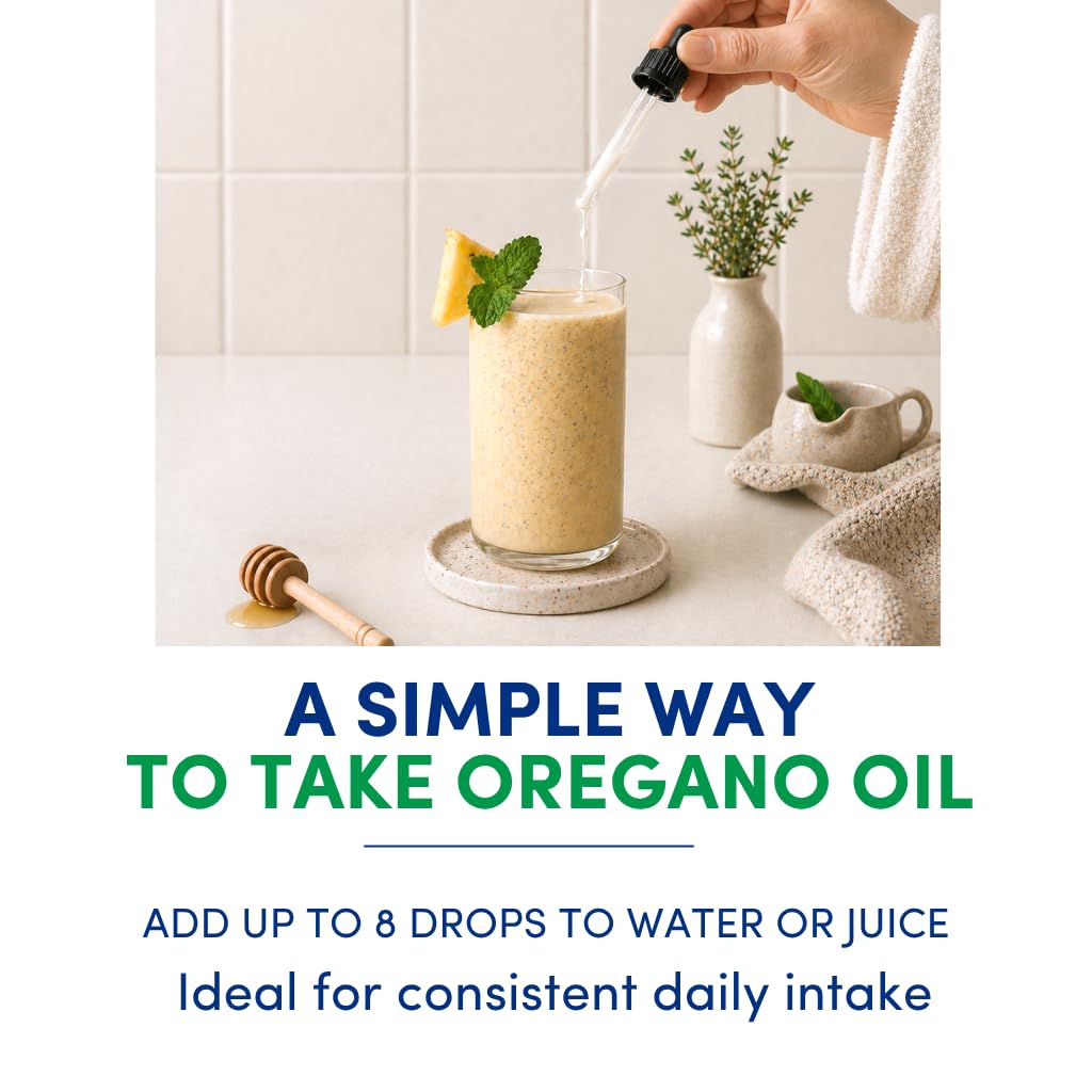 Olio di Origano Selvatico Idrosolubile Biologico - Gocce Liquide Naturali per Gengive Sane, Gola Irritata, Supporto Digestivo, Immunitario e Respiratorio - Aromavita - 30 ml