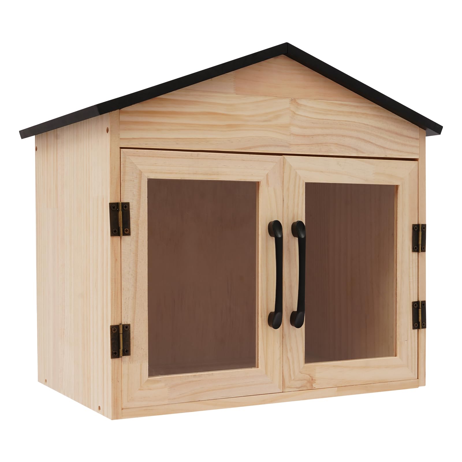 Librero de madera (43 x 28 x 41,9 cm) | Multifuncional doble puerta caja de intercambio de literatura, poste independiente, caja de libros montada