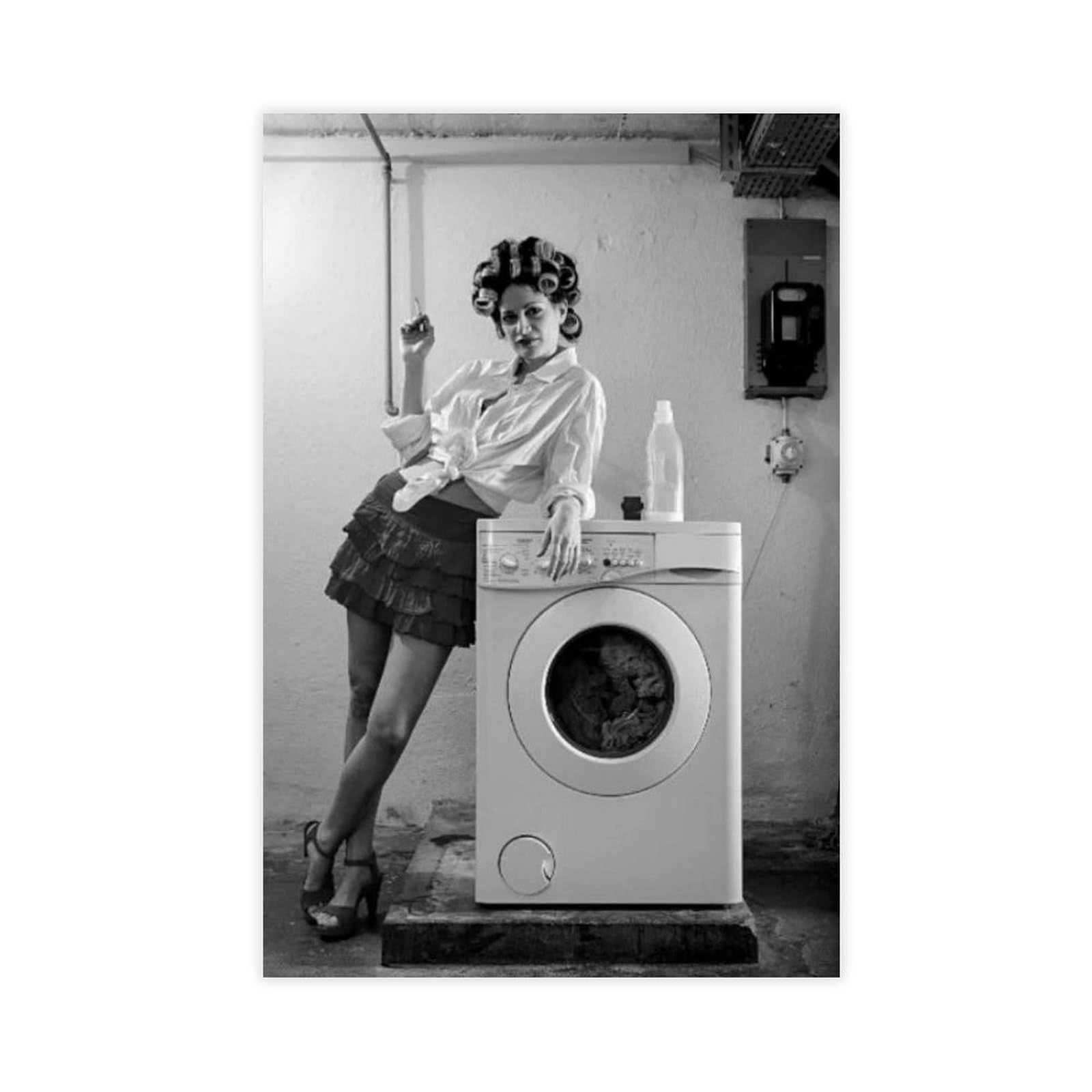 BNCEDJK Laundry Prints, Utility Room Print Canvas Poster Bedroom Decor Landscape Decor Gift 20x30inch(50x75cm)