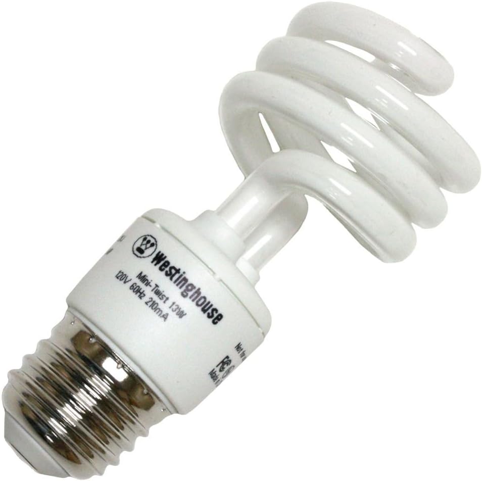 Westinghouse 3794100, 13W CFL Light Bulb, (60W Equal) 3500K Bright