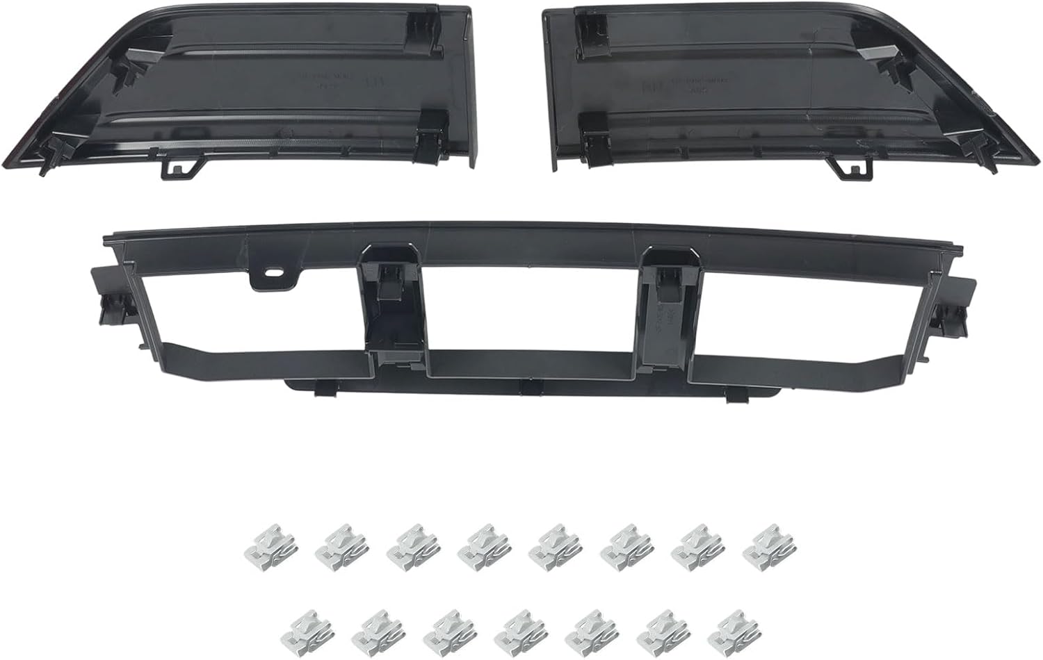 Front Bumper Grille Guards Pads Cap Lower Center Bumper Cover Spacer Panel Corner Grille Trim Panel Insert End Cover Set fits for Ford F-150 F150 2021 2011 2023