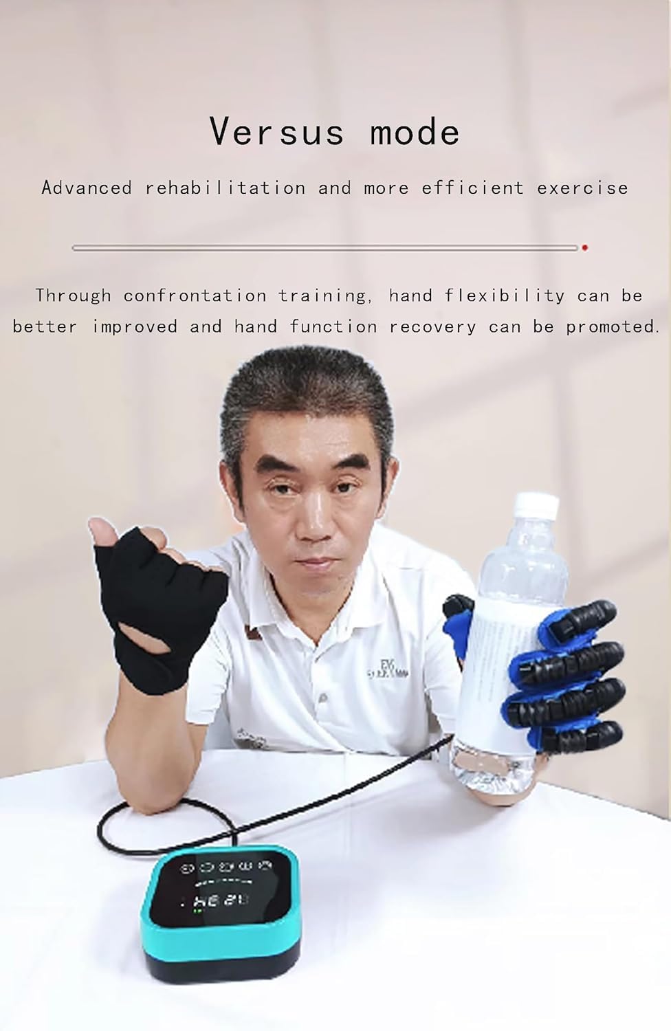 Guantes Robóticos para Rehabilitación De Dedos Y Manos, Equipo De Rehabilitación para Hemiplejia por Accidente Cerebrovascular, Robot De Rehabilitación De Autoentrenamiento, Right Hand, SSize