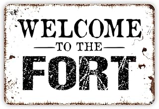 8" x 12" Welcome To The Fort Kids Metal Sign Plaque