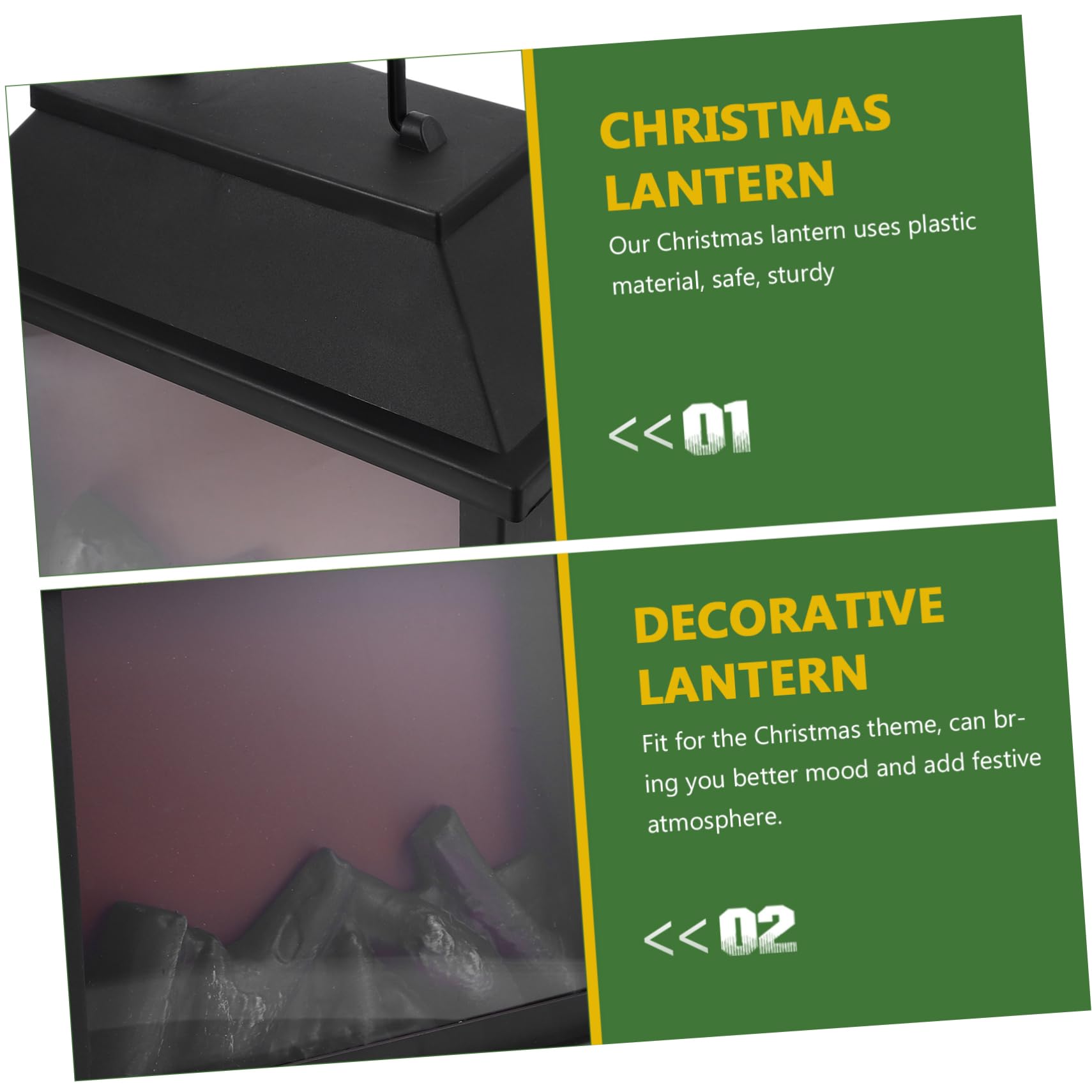 Alipis Farol Navideño Luz Led Lámpara Decorativa Sin Llama Farol Iluminado Navideño Decoración Para Fiestas Navideñas Lámpara Colgante