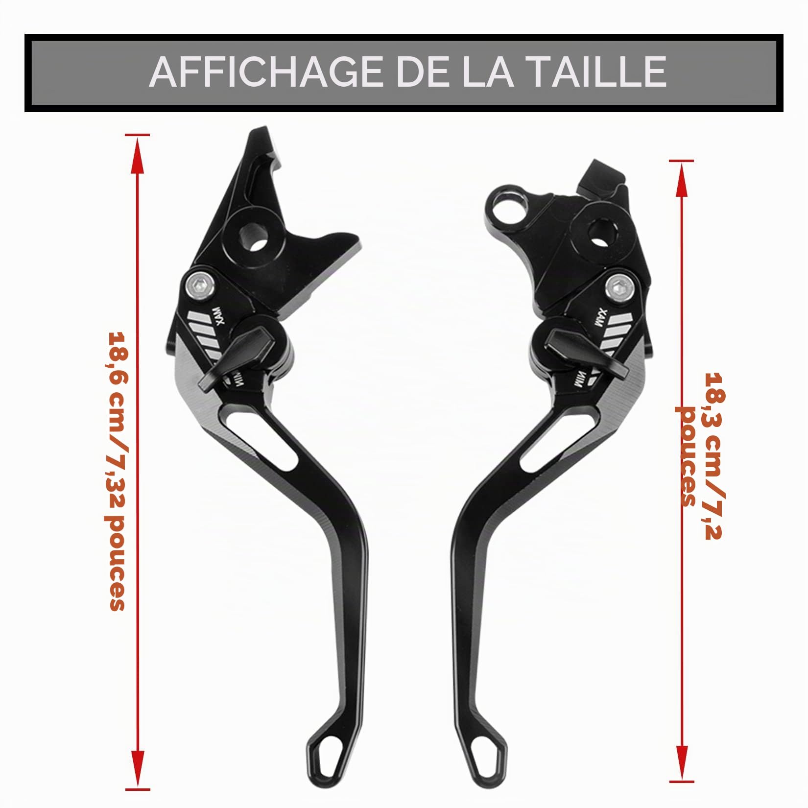 PSLER Levier d'Embrayage Frein compatible Suzuki Bandit 650 2007-2010