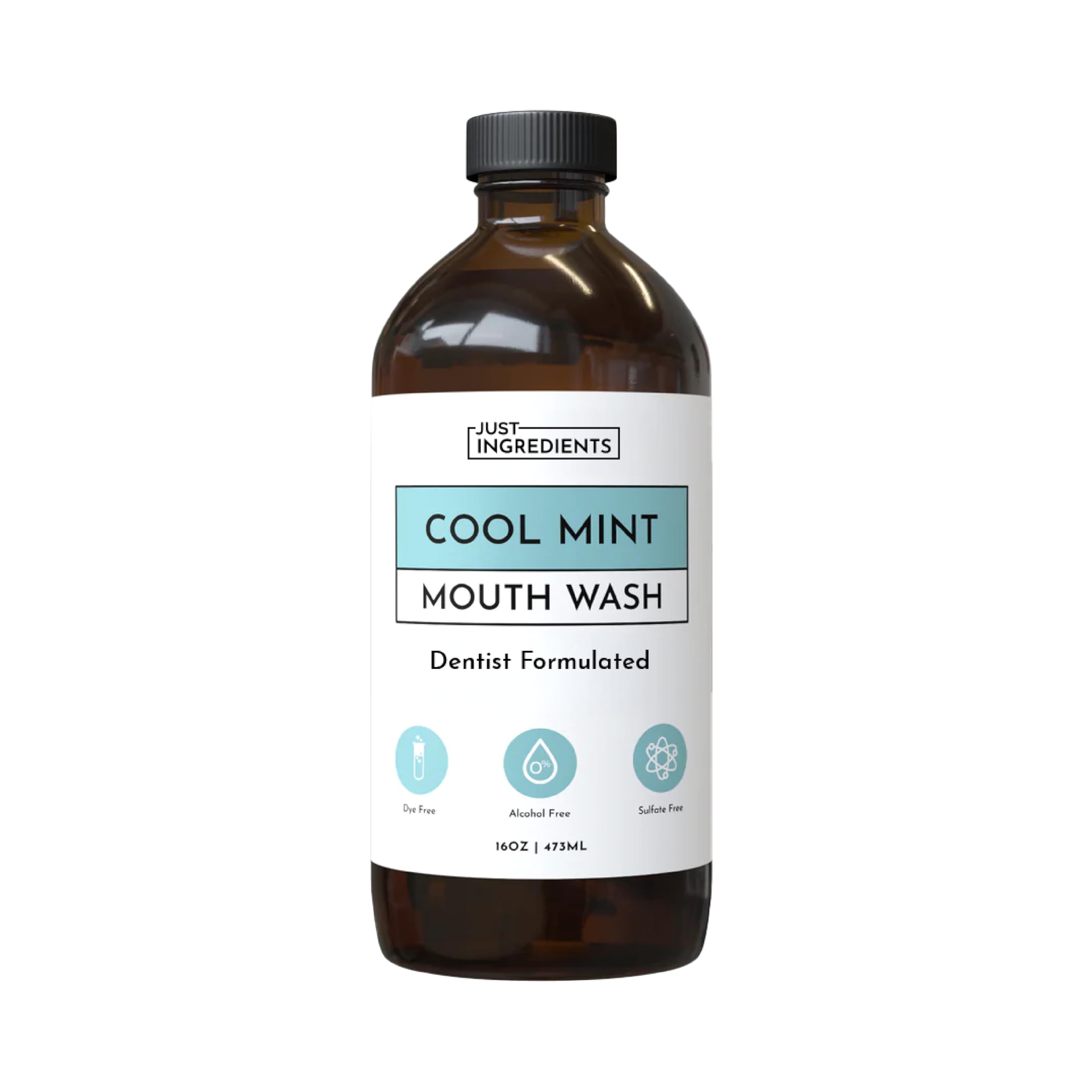 Cool Mint Remineralizing Mouthwash | Hydroxyapatite & Colloidal Silver Formula | Alcohol-Free | Fluoride-Free Mouth Rinse