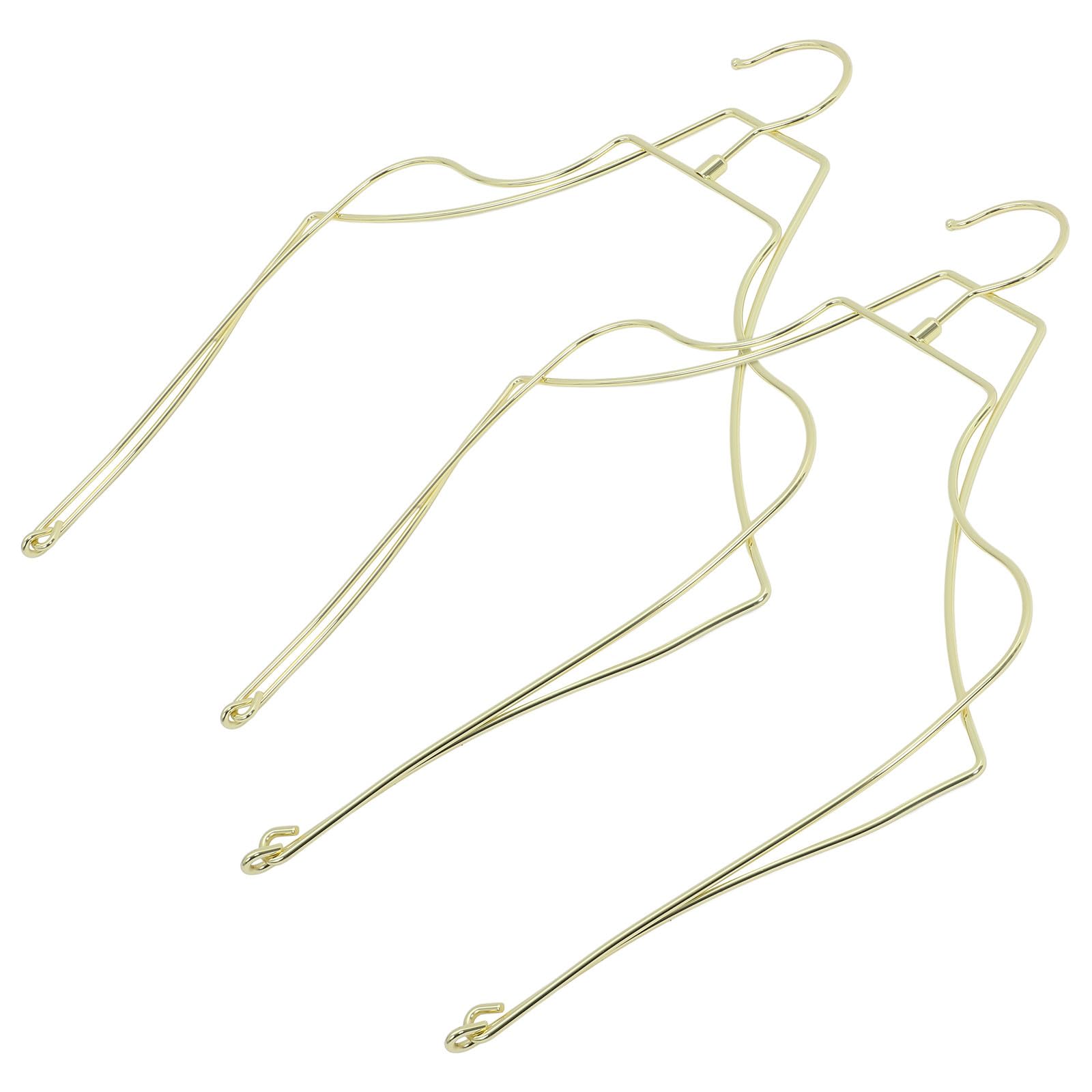 Cintres pliables alliage d'aluminium doré pour organisation dressing lingerie