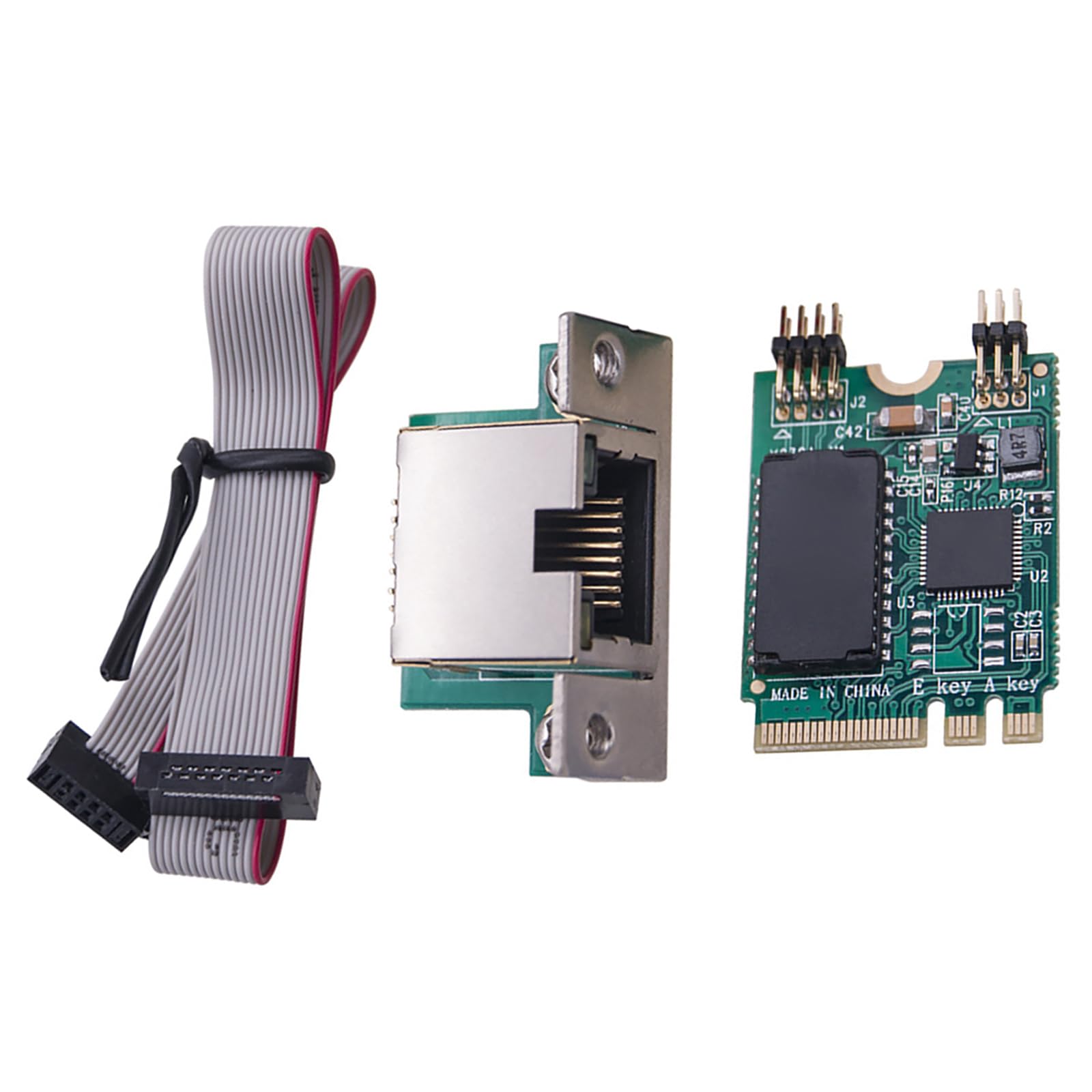 Carte Réseau M.2 NGFF PCIe 2.5 Gigabit Ethernet DUAL RTL8125 - RJ45 LAN, Neuf