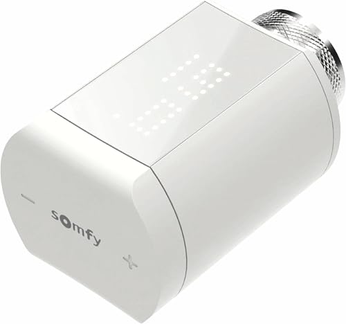 Somfy 1870508 - Thermostatic valve connected io | To control the temperature of hot water radiators with the Tahoma Home Automation Box | Silent - 1