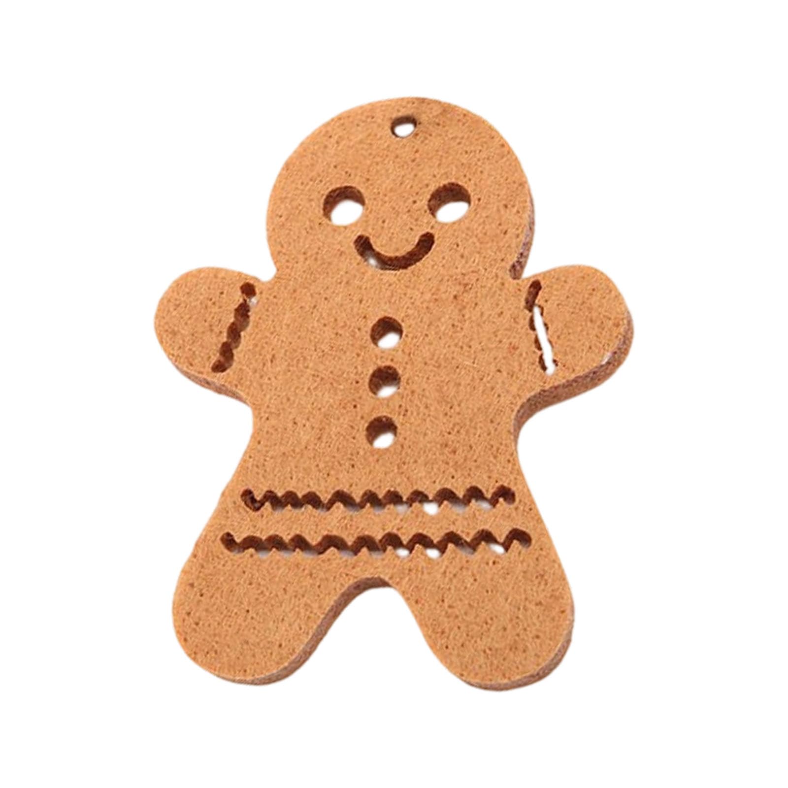 Nucelit Festival Felt Gingerbreads Snowflake Decorations 10Pieces Christmas Hanging Ornament Sustainable Holiday Decoration Nonwoven Christmas Tree Decorations