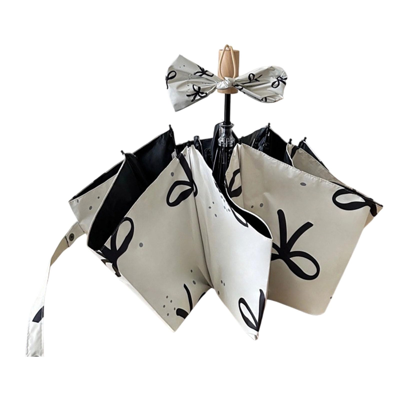 Geavonyg Women's B Portable Windproofs Rain And Sun Umbrella With Automatic/Manual Opening And Effective Sun Shield Rain Shelter Travel Umbrella