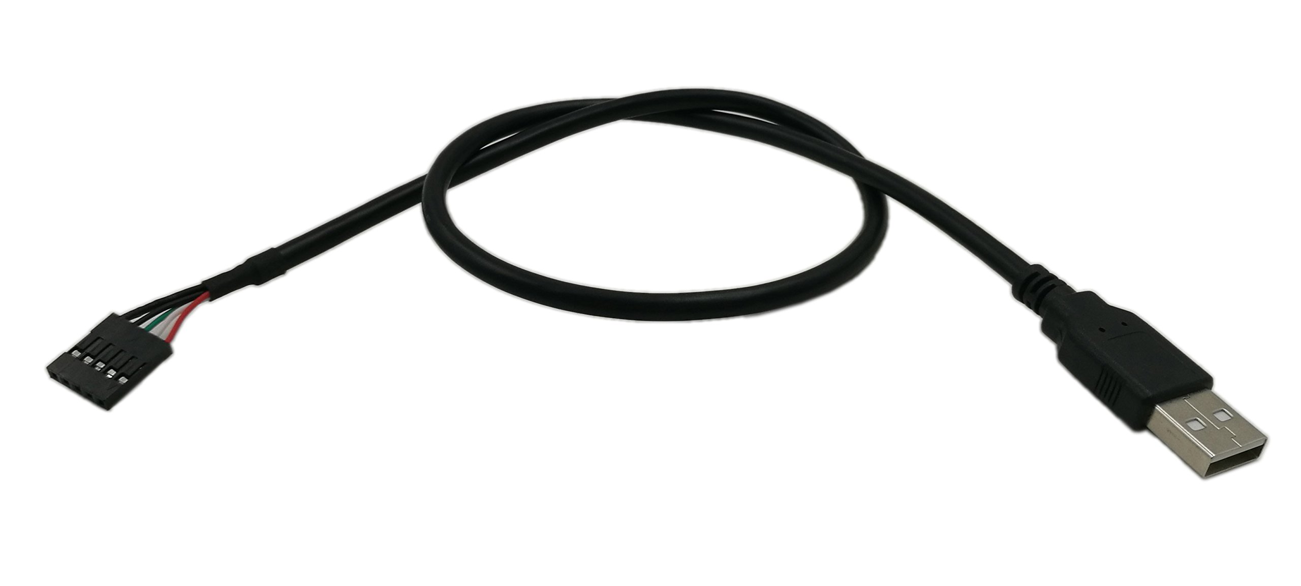 USB 2.0 tipo A macho a Dupont 5 Pin hembra cabecera placa base cable cable (19.7 in) 2