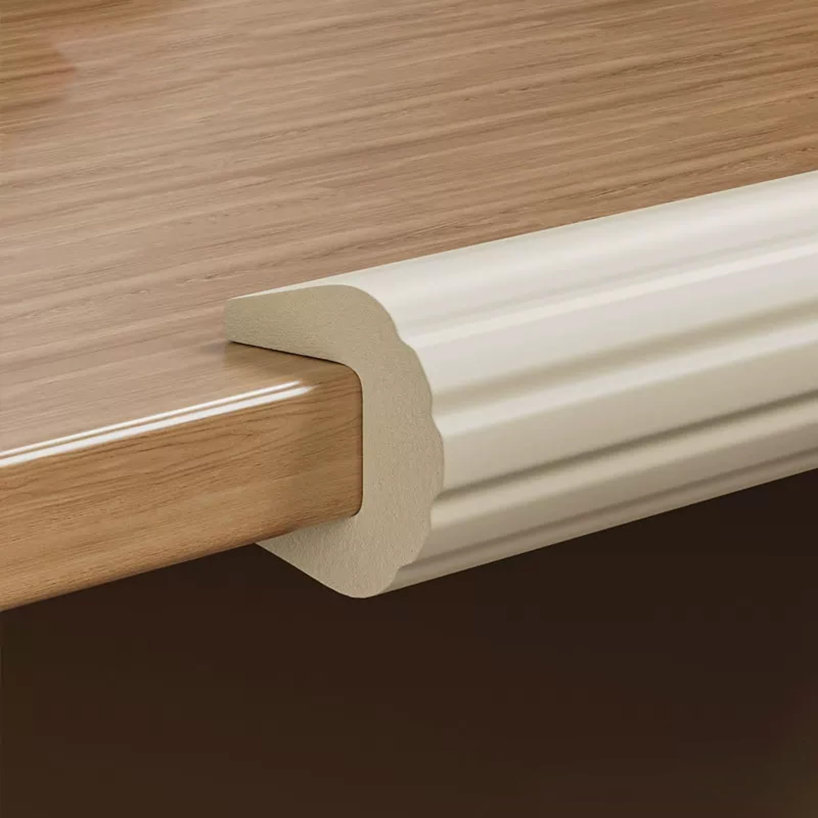 Furniture Edge corner protector, U Shaped Foam Corner Edge Bumpers Glass Desk Cabinet Countertop Tabletop White Gray 2-10m(A white,2m/6.5ft)
