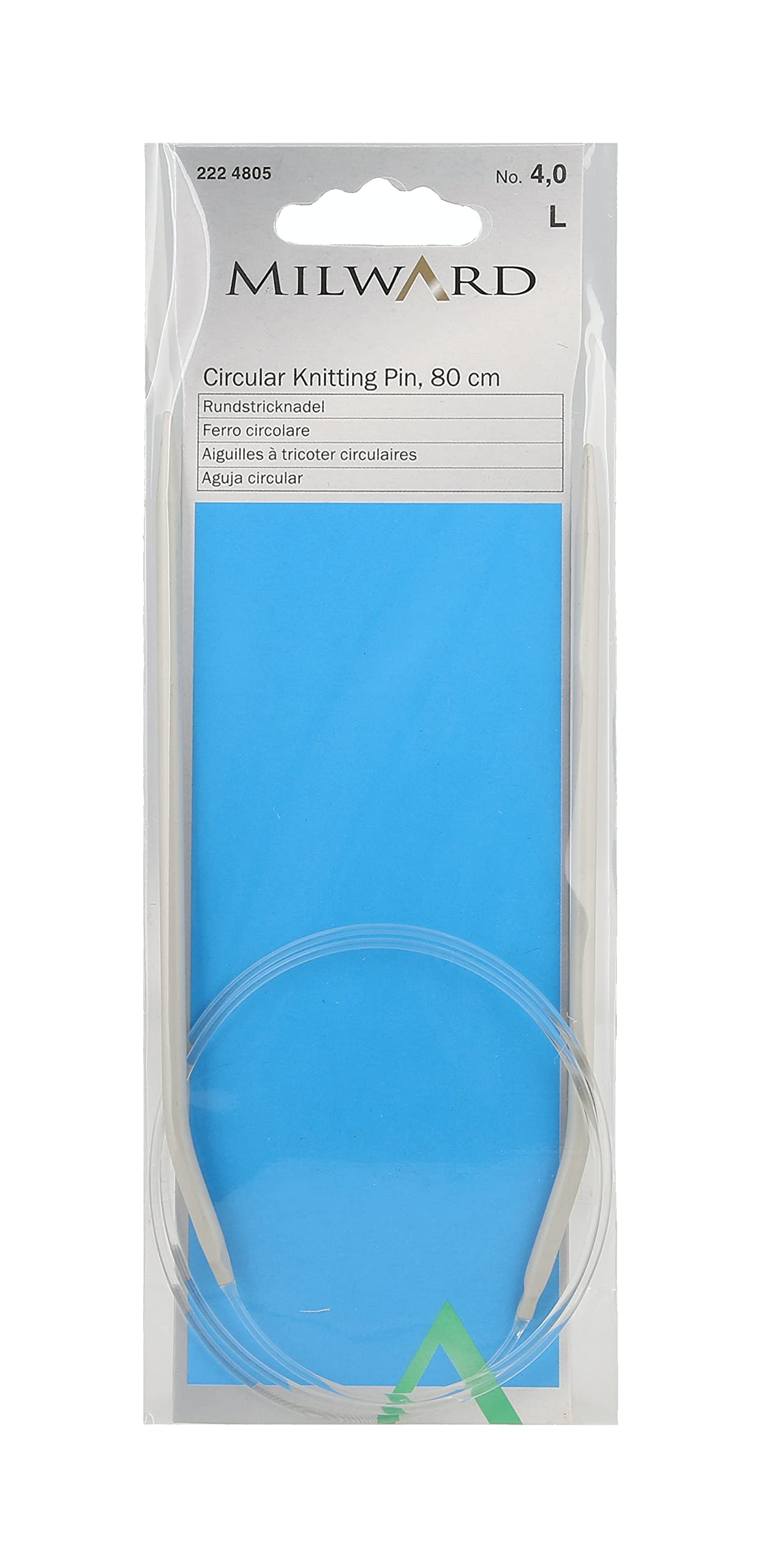 Fixed Circular Knitting Needles, 80cm, 4.0mm