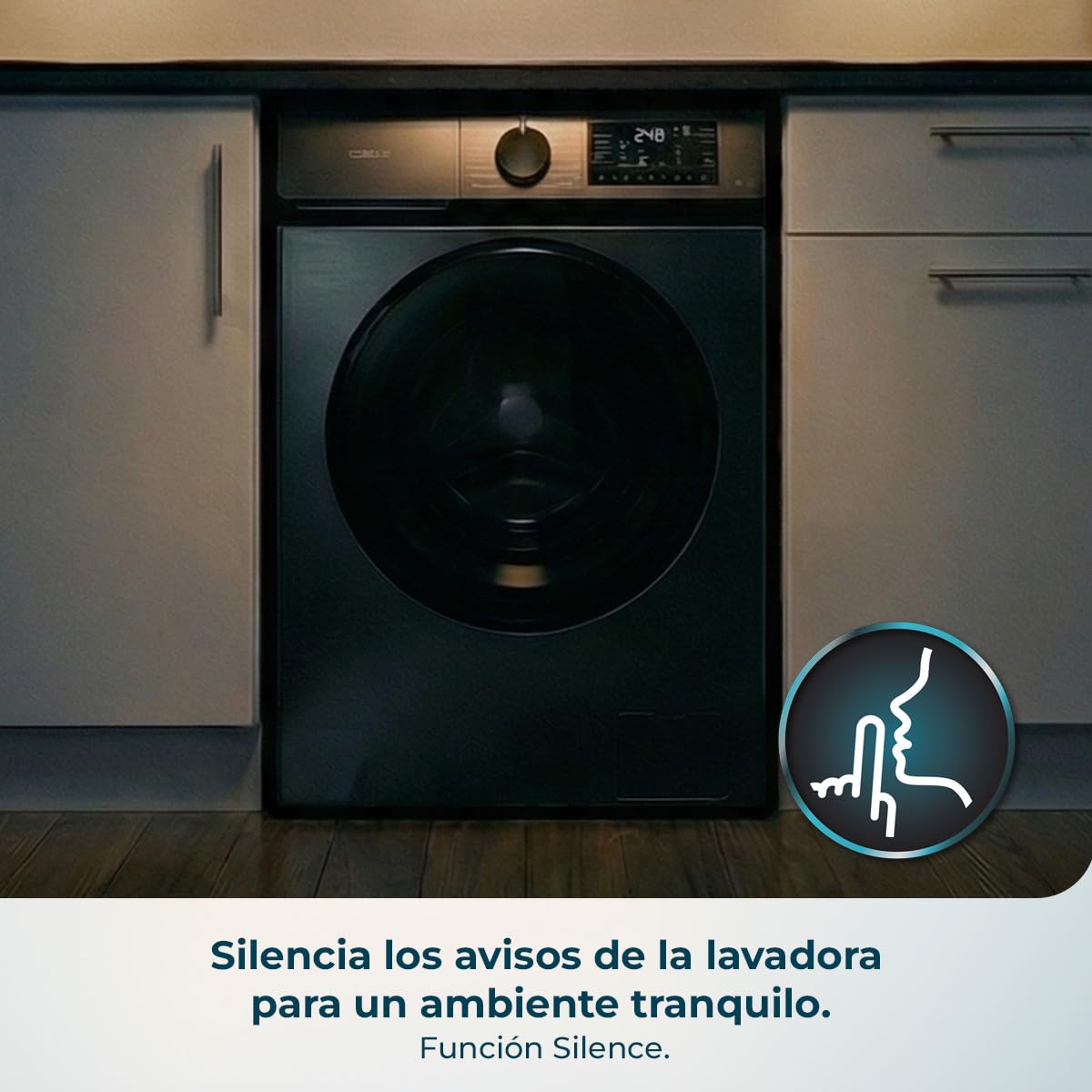 Cecotec Washing Machine Front Load 9 kg Bolero DressCode 9450 Inverter Steel, 1400 rpm, 16 programs, Class A-10%, Inverter Plus Motor, Allergy Care, Pearl Drum, Silence Function, Stop&Go and Kid Lock — view 14
